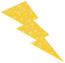 Brokatowy symbol błyskawicy